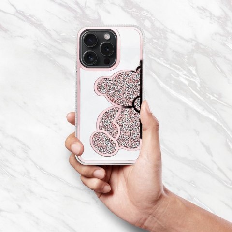 Futerał do iPhone 7 / 8 / SE 2020 / SE 2022 Teddy Bear różowy