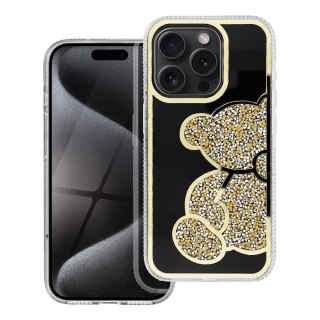 Futerał do iPhone 7 / 8 / SE 2020 / SE 2022 Teddy Bear złoty