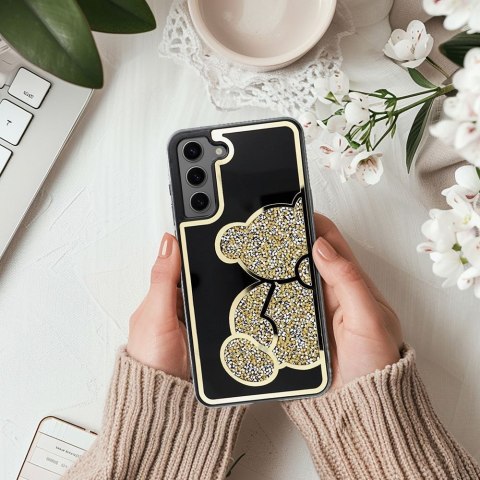 Futerał do iPhone 7 / 8 / SE 2020 / SE 2022 Teddy Bear złoty