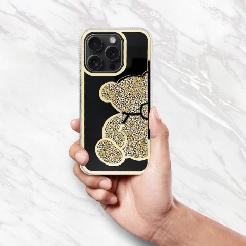 Futerał do iPhone 7 / 8 / SE 2020 / SE 2022 Teddy Bear złoty