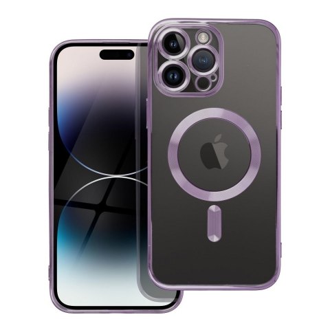Futerał do iPhone SE 2025 Electro Mag Cover zgodny z MagSafe fioletowy