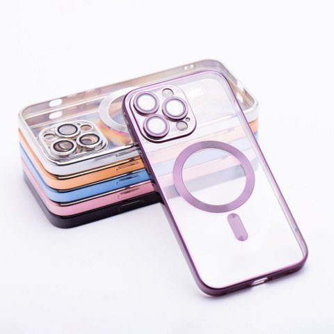 Futerał do iPhone SE 2025 Electro Mag Cover zgodny z MagSafe fioletowy