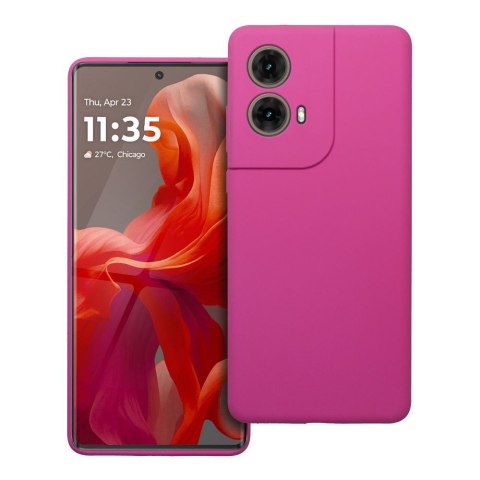 Futerał do Motorola G85 5G Silicone 2mm różowy