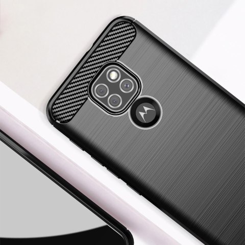 Futerał do Motorola Moto G9 PLAY / E7 PLUS Carbon czarny