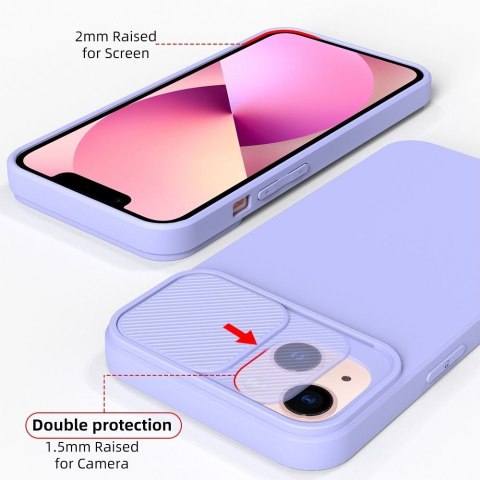 Futerał do Samsung A14 5G / A14 4G Slide lawendowy