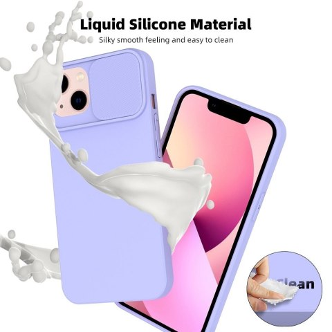 Futerał do Samsung A14 5G / A14 4G Slide lawendowy