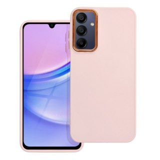 Futerał do Samsung A15 4G / A15 5G Frame pudrowy róż