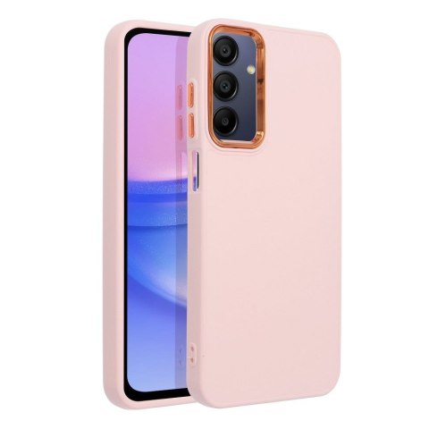 Futerał do Samsung A15 4G / A15 5G Frame pudrowy róż