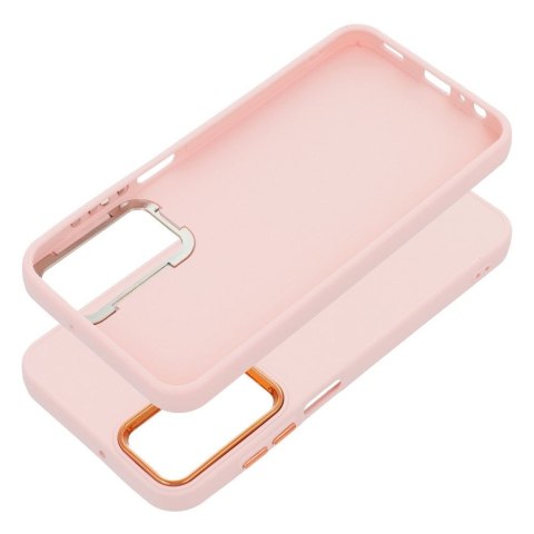 Futerał do Samsung A15 4G / A15 5G Frame pudrowy róż
