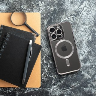 Futerał do Samsung A16 5G / A16 4G Electro Mag Cover zgodny z MagSafe tytanowy szary