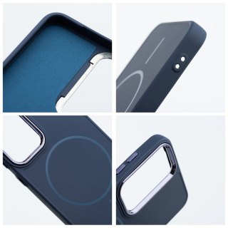 Futerał do Samsung A16 5G / A16 4G Frame Mag Cover zgodny z MagSafe granatowy