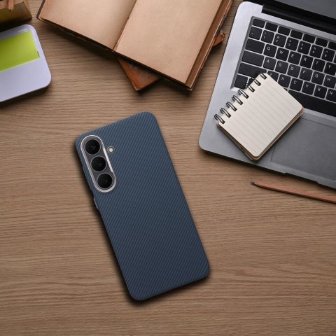 Futerał do Samsung A17 Kevlar zgodny z MagSafe niebieski