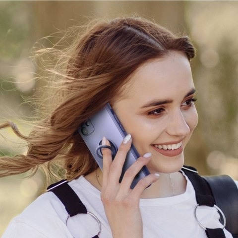 Futerał do Samsung A36 5G Silicone Ring fioletowy