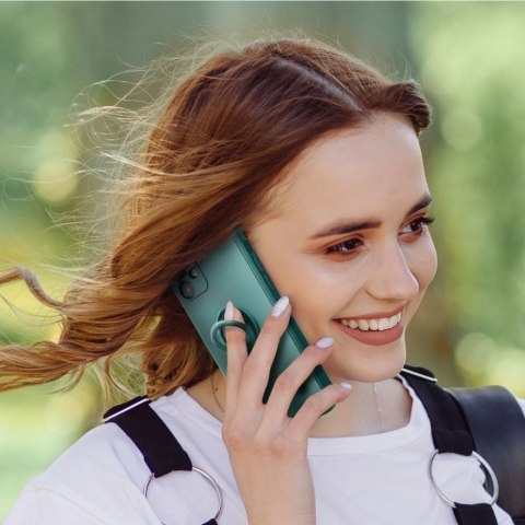Futerał do Samsung A36 5G Silicone Ring zielony