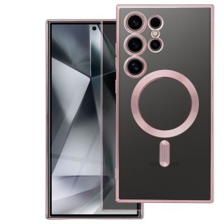 Futerał do Samsung A37 Electro Mag Cover zgodny z MagSafe złoty róż