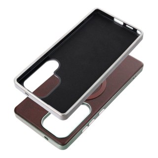 Futerał do Samsung A37 Gentleman Mag Cover zgodny z MagSafe brązowy