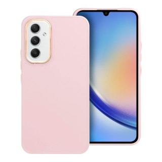 Futerał do Samsung A54 5G Frame pudrowy róż