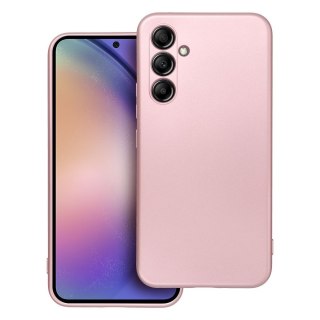 Futerał do Samsung A54 5G Metallic różowy