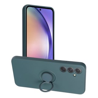 Futerał do Samsung A54 5G Silicone Ring zielony