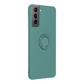 Futerał do Samsung A54 5G Silicone Ring zielony