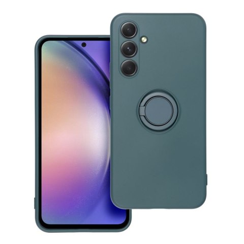 Futerał do Samsung A54 5G Silicone Ring zielony