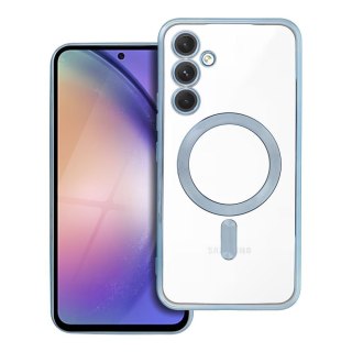 Futerał do Samsung A54 Electro Mag Cover zgodny z MagSafe niebieski