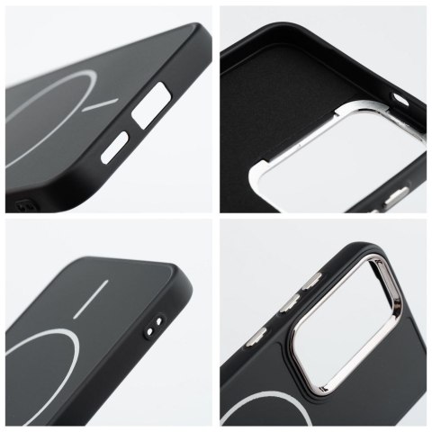 Futerał do Samsung A55 Frame Mag Cover zgodny z MagSafe czarny