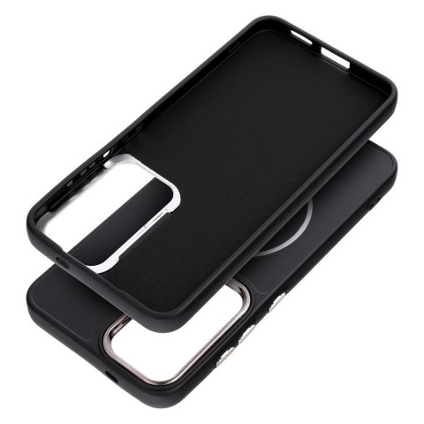 Futerał do Samsung A55 Frame Mag Cover zgodny z MagSafe czarny