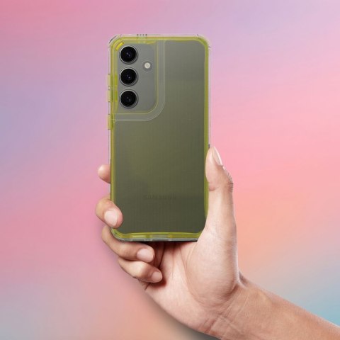 Futerał do Samsung A56 5G Matrix Clear żółty