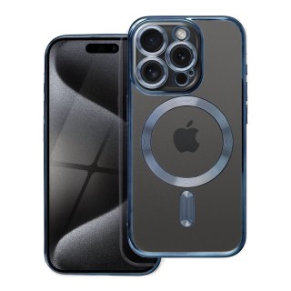 Etui na Samsung A57 Electro Mag Cover zgodne z MagSafe tytanowo niebieskie