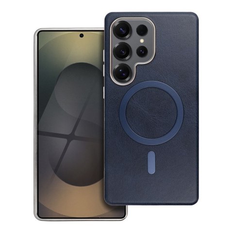 Futerał do Samsung A57 Gentleman Mag Cover zgodny z MagSafe granatowy