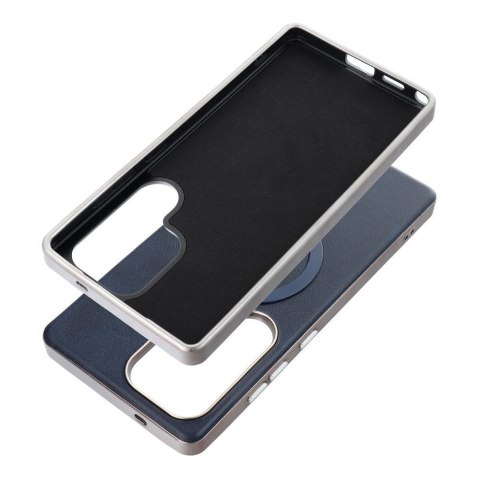 Futerał do Samsung A57 Gentleman Mag Cover zgodny z MagSafe granatowy