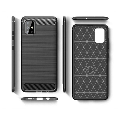 Futerał do Samsung A71 5G Carbon czarny
