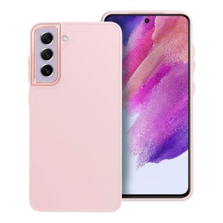 Futerał do Samsung S21 FE Frame pudrowy róż