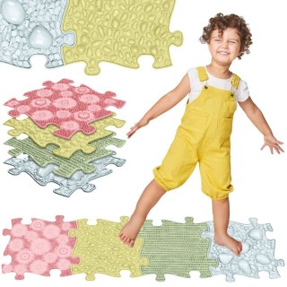 WOOPIE Zestaw Mat Sensorycznych 4szt Kolory Pastelowe