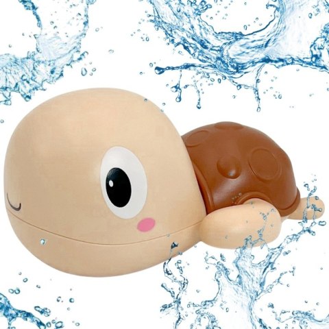 Woopie Żółw Żółwik Pływający Nakręcany Zabawka Do Kąpieli Różowy
