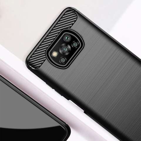 Futerał do Xiaomi Poco X3 Carbon czarny