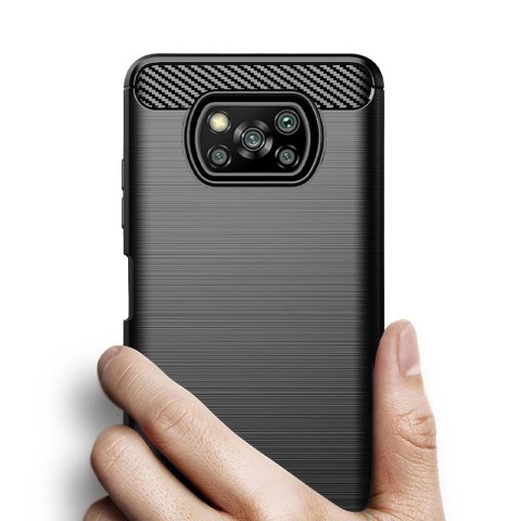 Futerał do Xiaomi Poco X3 Carbon czarny