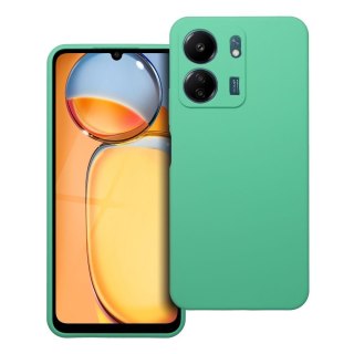 Futerał do Xiaomi Redmi 13C Silicone 2mm (camera protection) miętowy