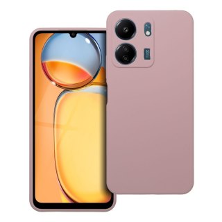 Futerał do Xiaomi Redmi 13C Silicone 2mm (camera protection) pudrowy róż