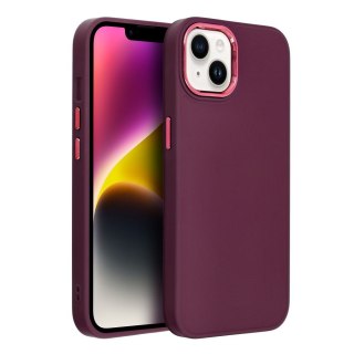 Etui na Xiaomi Redmi 14C Frame fioletowe
