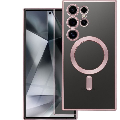 Etui na Xiaomi Redmi 15C (173,16 x 81,07 x 8,2) Electro Mag Cover zgodne z MagSafe złoto różowe