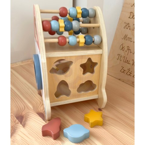 TOOKY TOY Kosmiczna Rakieta Aktywności Sorter Labirynt Drewniany