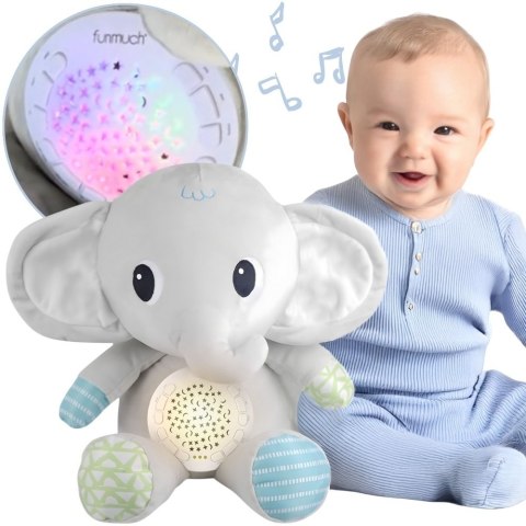 WOOPIE BABY Przytulanka Słonik Z Projektorem Uspokajacz 12 Melodii