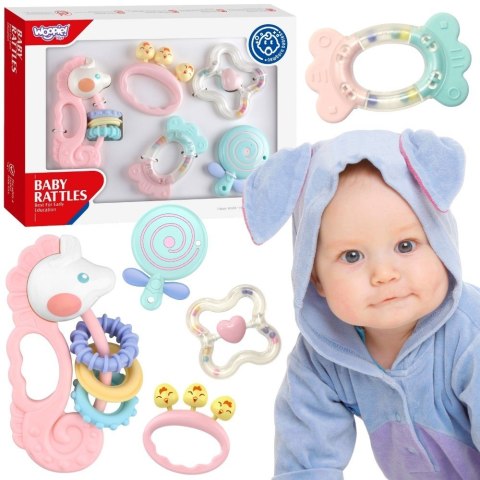 WOOPIE BABY Zestaw Gryzaków Grzechotek Sensorycznych