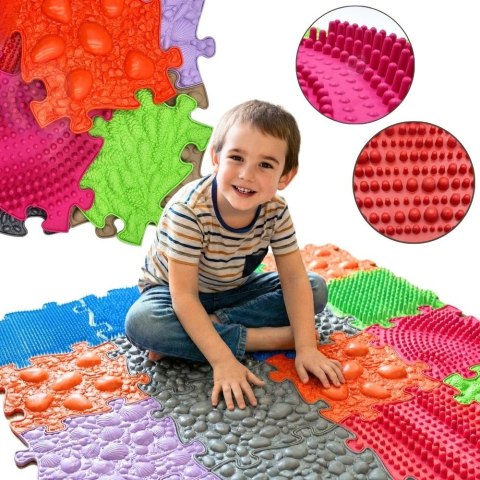 WOOPIE Mata Sensoryczna Ortopedyczna Puzzle 8 el. WERSJA-1A