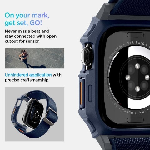 Futerał SPIGEN Lite Fit "PRO" do Apple Watch 10 (46 MM) navy blue