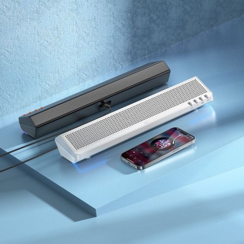 Głośnik bezprzewodowy 2 x 3W Hoco 2w1 BS66 biały