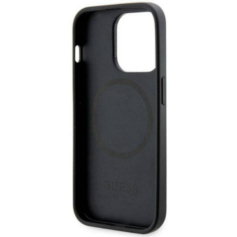 GUESS futerał do IPHONE 14 Pro GUHMP14LHGCFSEK (MAG GCUBE) czarny
