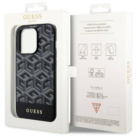 GUESS futerał do IPHONE 14 Pro GUHMP14LHGCFSEK (MAG GCUBE) czarny